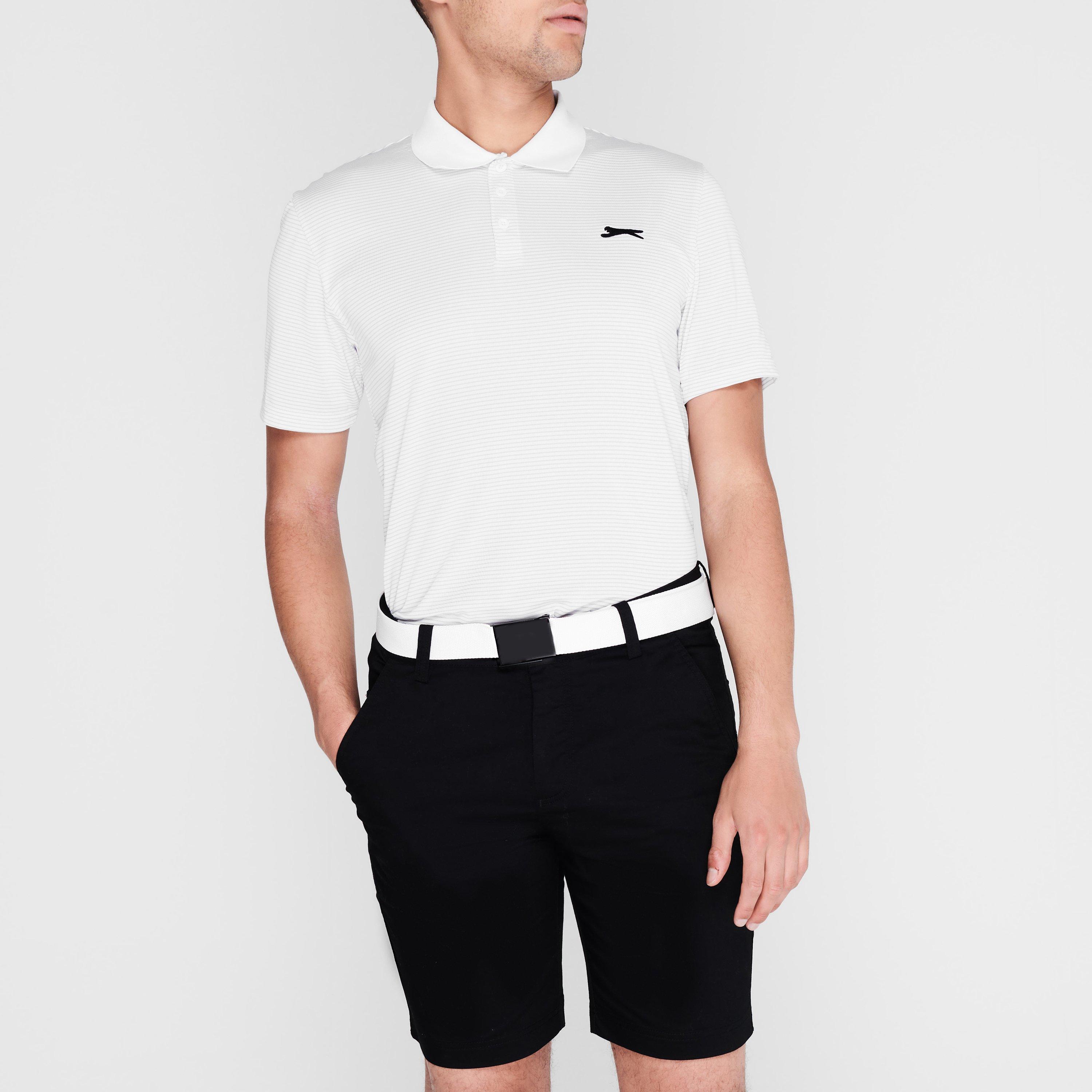 Slazenger Micro Stripe Golf Polo Shirt Mens