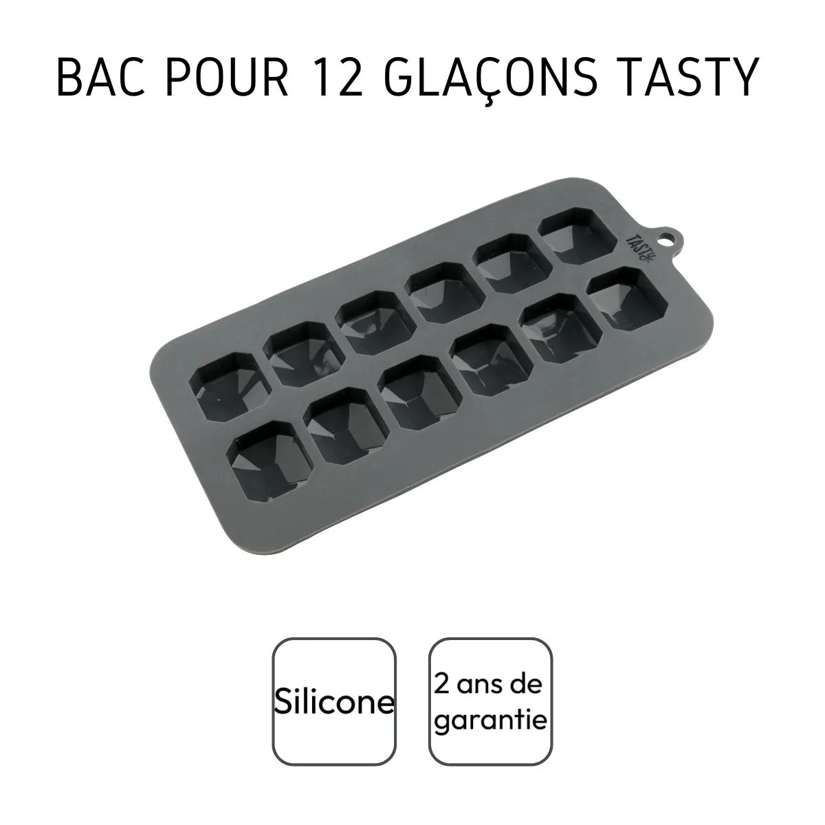 Bac pour 12 glaçons silicone Core Tasty