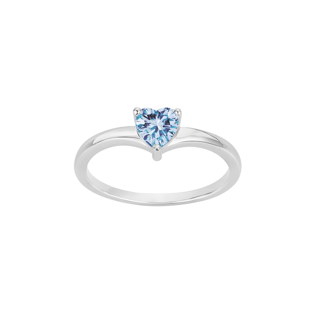 Bague en Argent avec spinelle bleu topaze