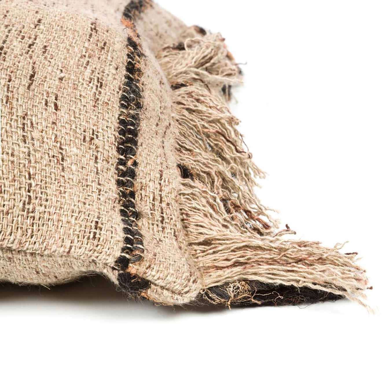 Bazar Bizar Housse de coussin Oh My Gee beige/noir - 40x40 cm