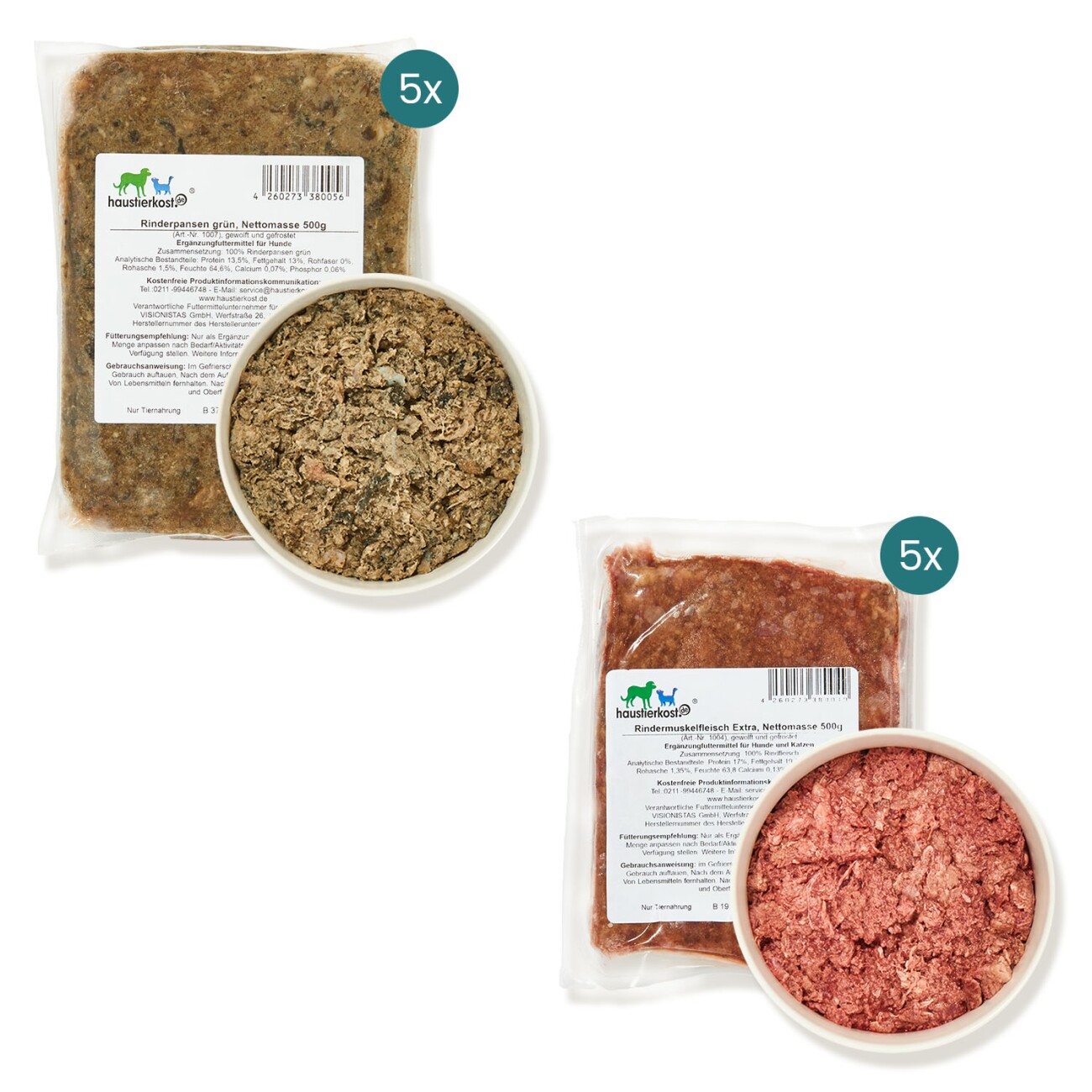 haustierkost.de Hund Aktiv Frostfutter 15 kg