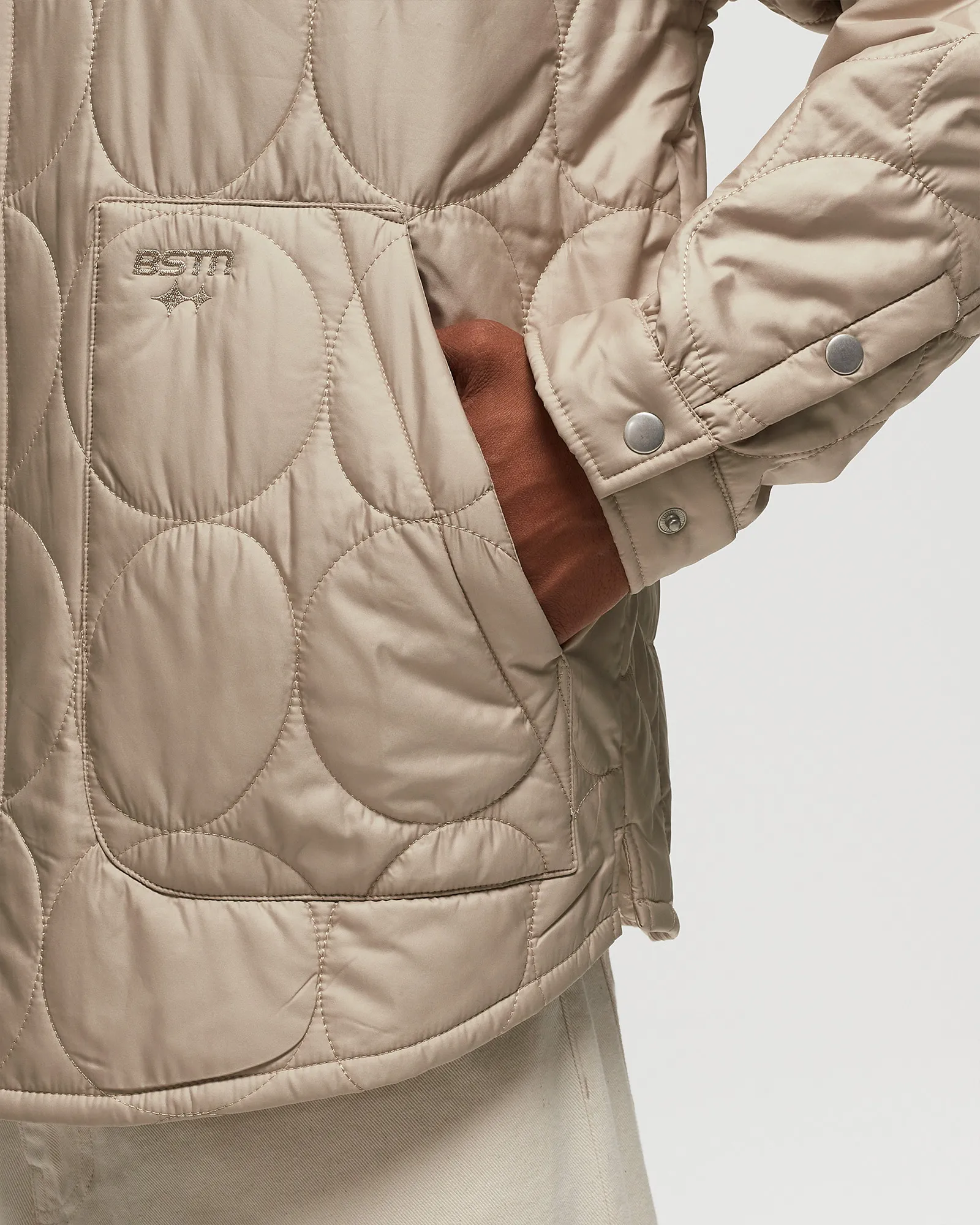 BSTN Brand QUILTED OVERSHIRT