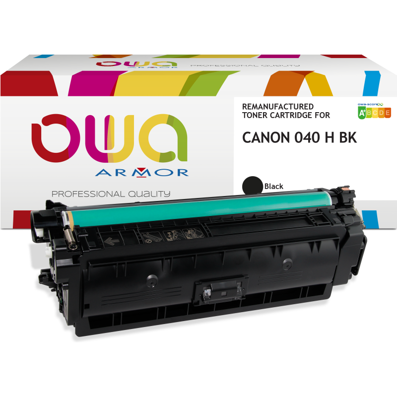 Toner remanufacturé OWA - haute capacité - Noir - pour CANON 040 HBK