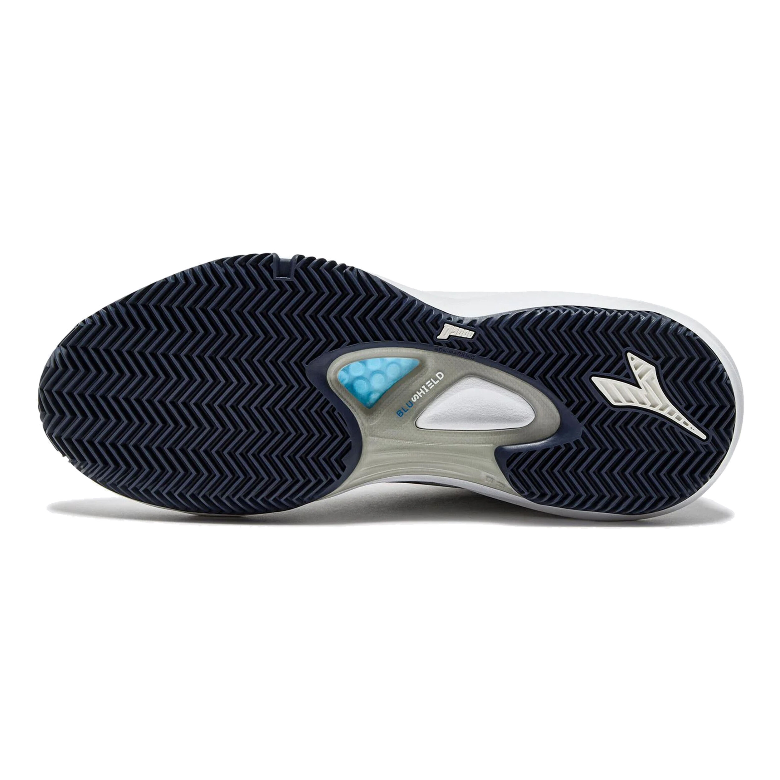 Diadora Speed Blushield Fly 4 + Chaussure Terre Battue Hommes - Blanc , Bleu Foncé