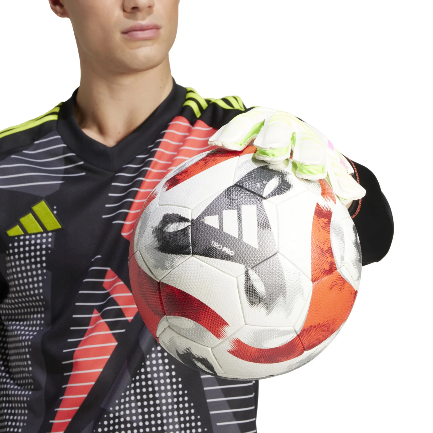 Adidas Predator Training Keepershandschoenen Wit Neongeel Roze