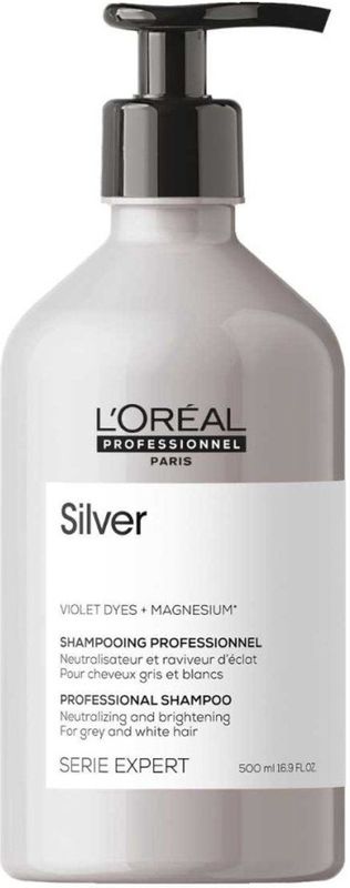 L’Oréal Professionnel - Serie Expert Silver - Zilvershampoo - 500 ml - Voor Grijs Haar