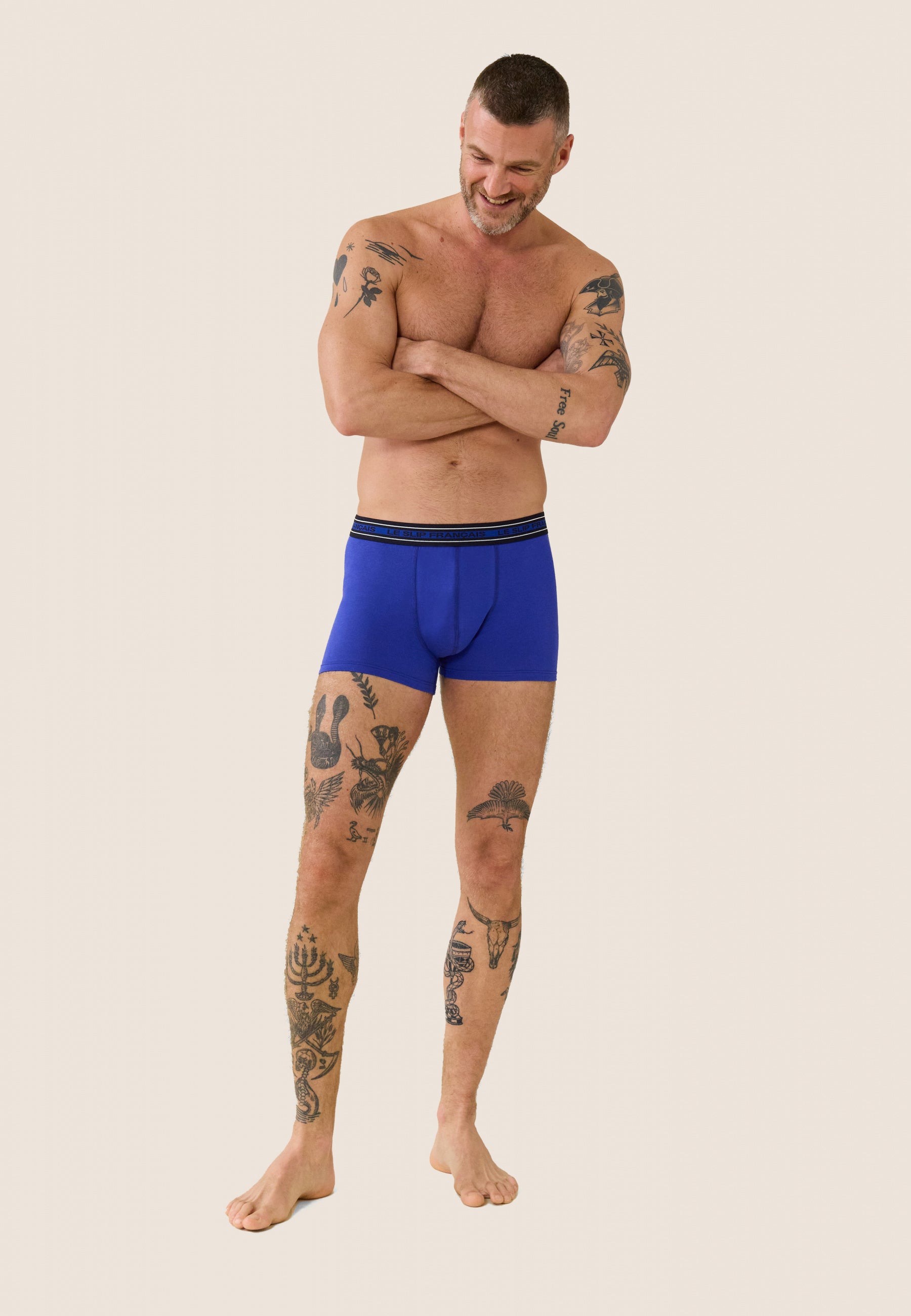 Boxer en coton-Marius Bleu Éblouissant