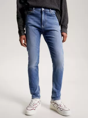 Calça jeans skinny desbotada Simon