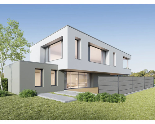Enkel profiel GroJa HPL schutting Premo 180 x 45 cm beton
