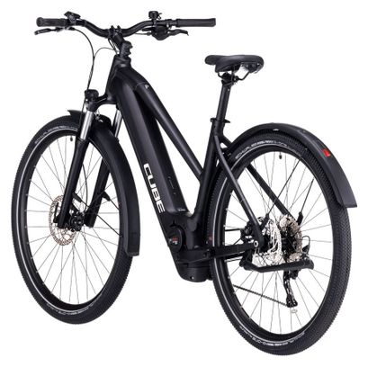 VTC Électrique Cube Nuride Hybrid Pro 750 Allroad Trapeze Shimano Deore 10V 750 Wh 29'' Noir 2023