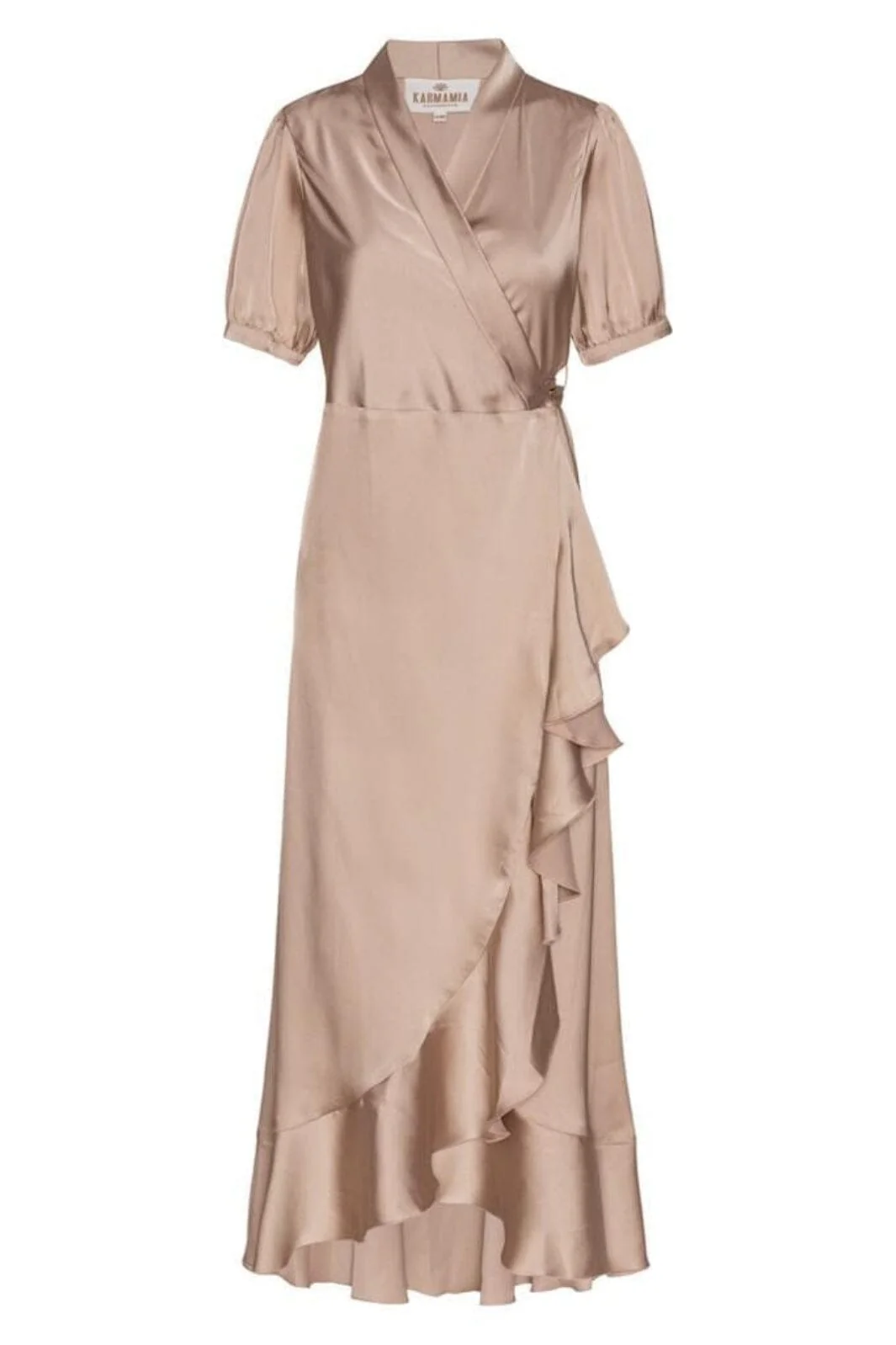 Karmamia Iris Dress hammered satin blush