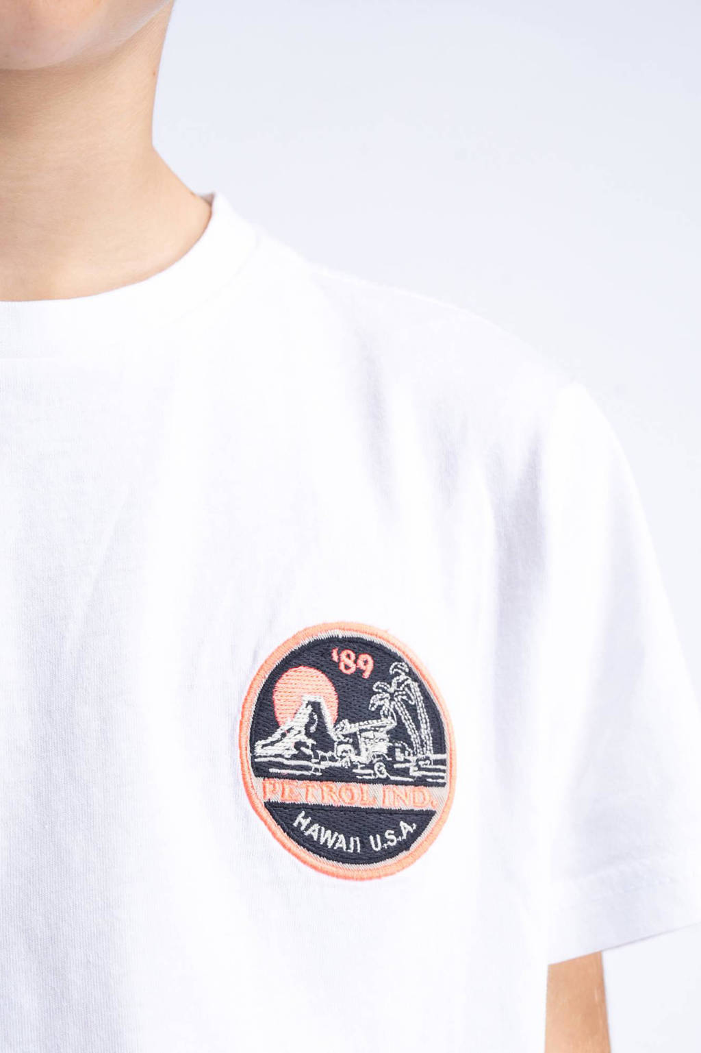 Petrol Industries T-shirt met logo wit