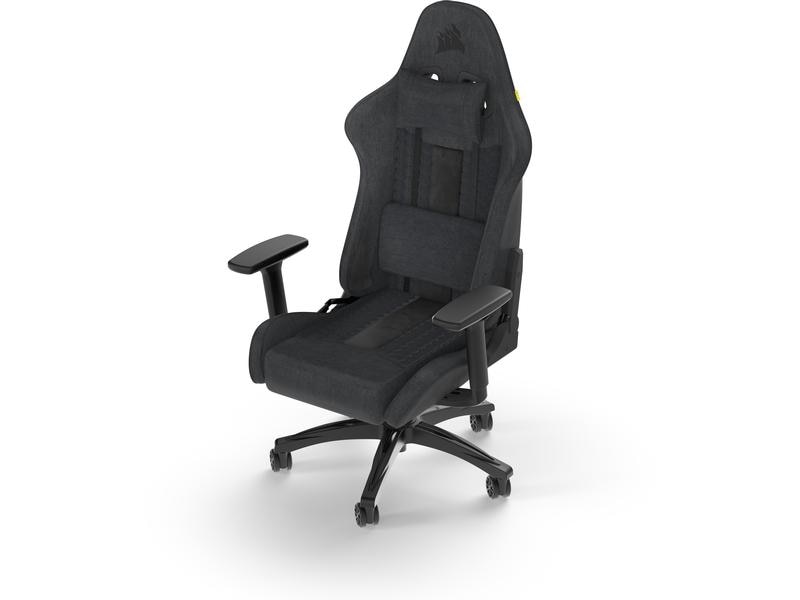 Corsair Gaming-Stuhl TC100 Relaxed Stoff Anthrazit Gaming-Computerstuhl mit 120 kg Belastbarkeit