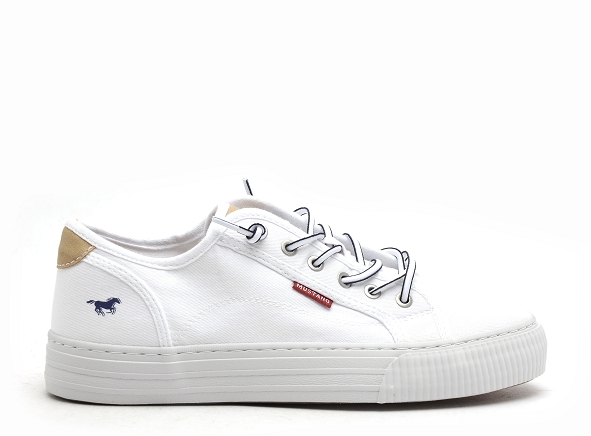 Mustang basses femme 1420304 blanc