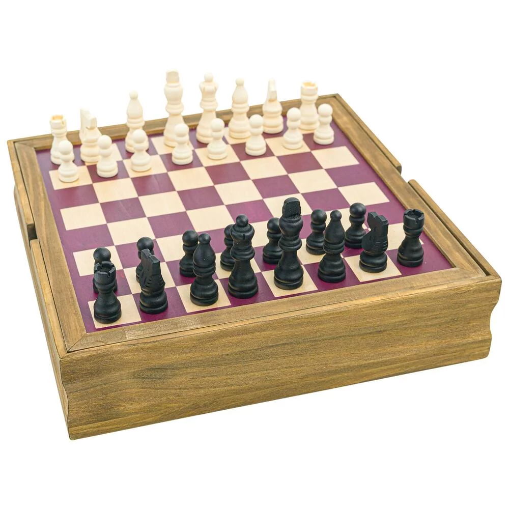 COFFRET JEUX EN BOIS 10 EN 1