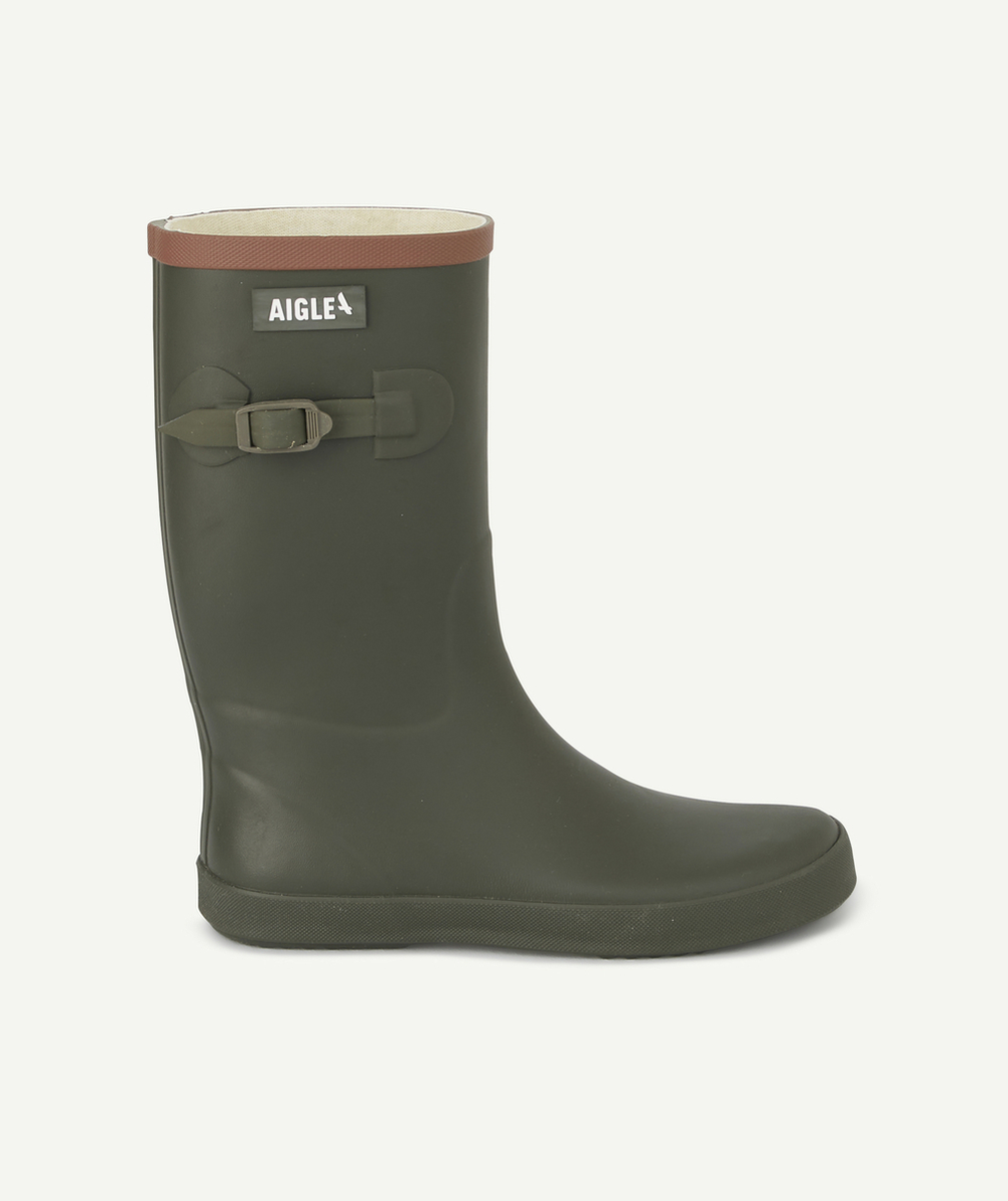 AIGLEBOTTES EN CAOUTCHOUC KAKI