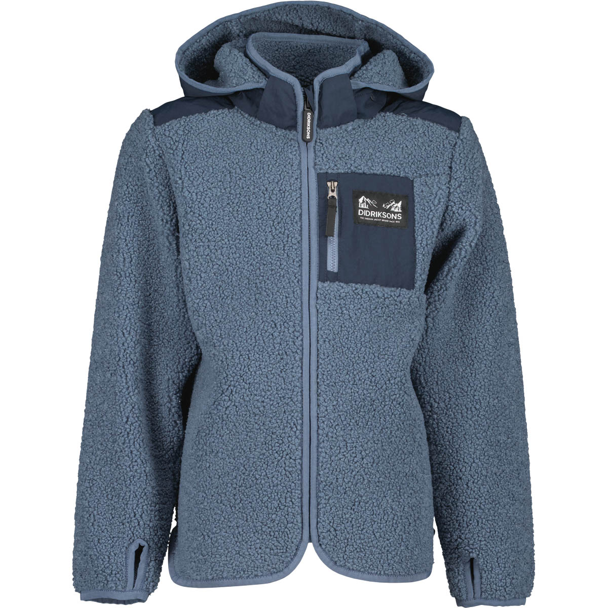 Didriksons Exa Full Zip Hood Fleecejakke Børn
