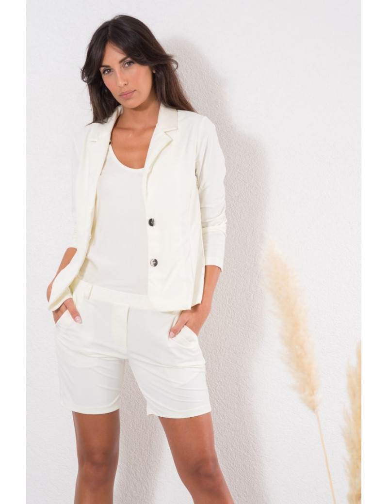 HBT VESTE BLAZER SHIRLEY SAND IVOIRE