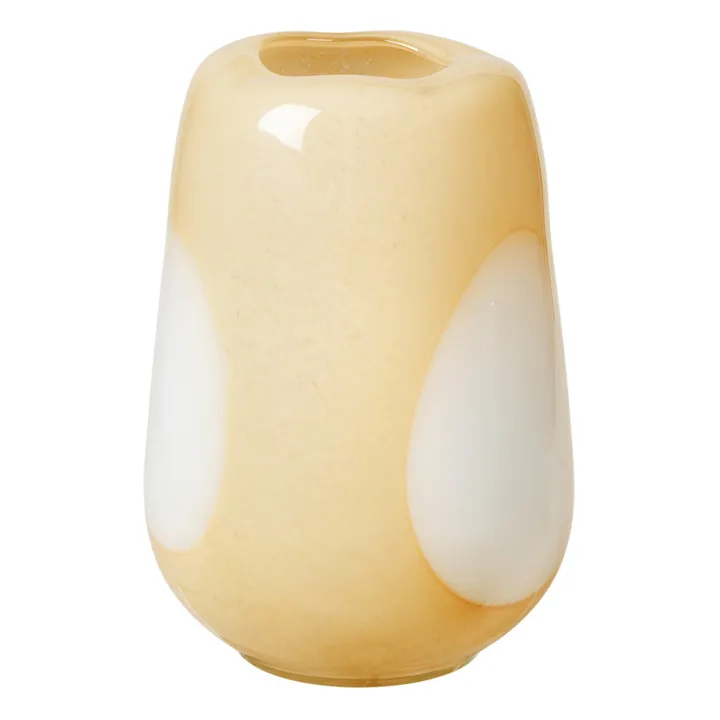Broste Copenhagen Vase en verre Ada | Jaune pâle