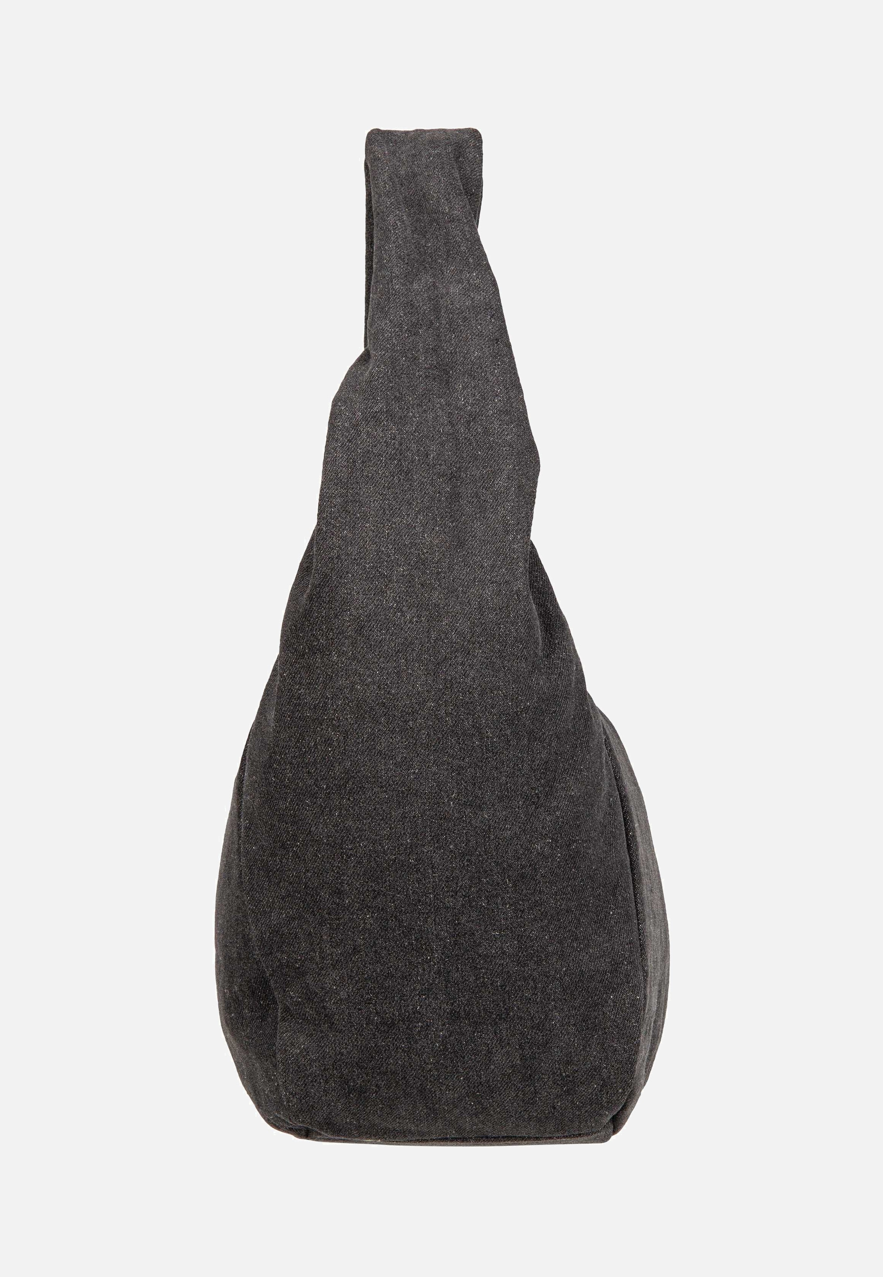 Ferrah M Denim Black - Hobo Bag