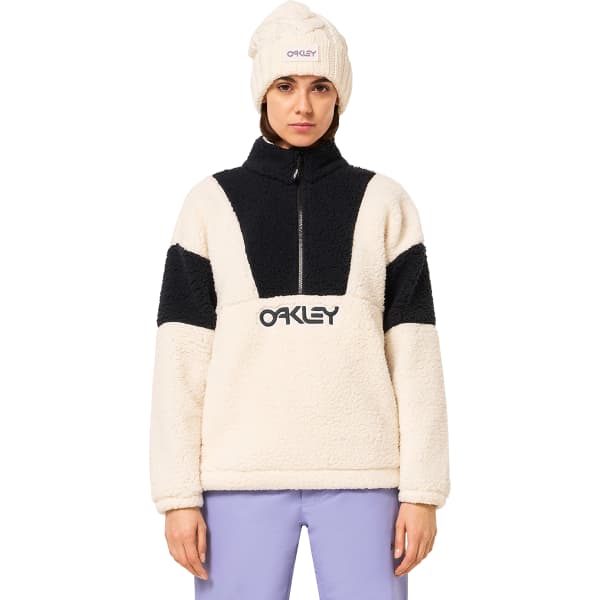 Sweat polaire OAKLEY TNP EMBER HALF ZIP RC FLEECE W ARCTIC WHITE