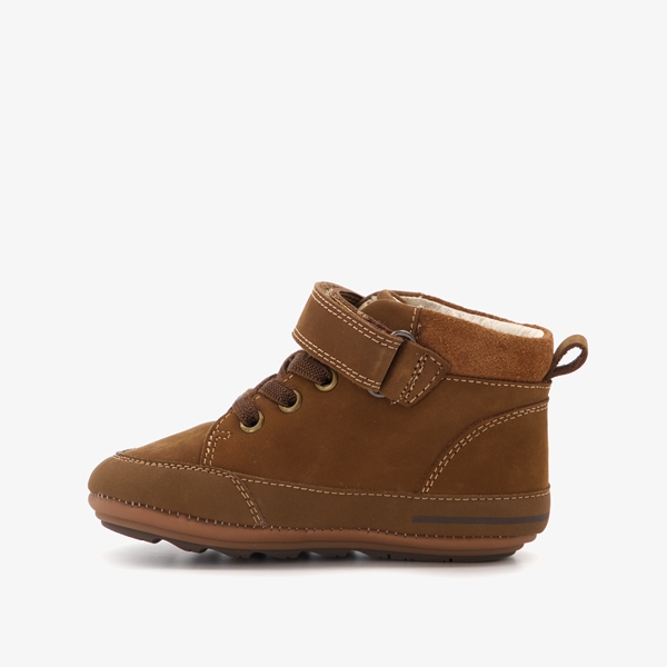 Groot babyschoenen bruin met sterretjes