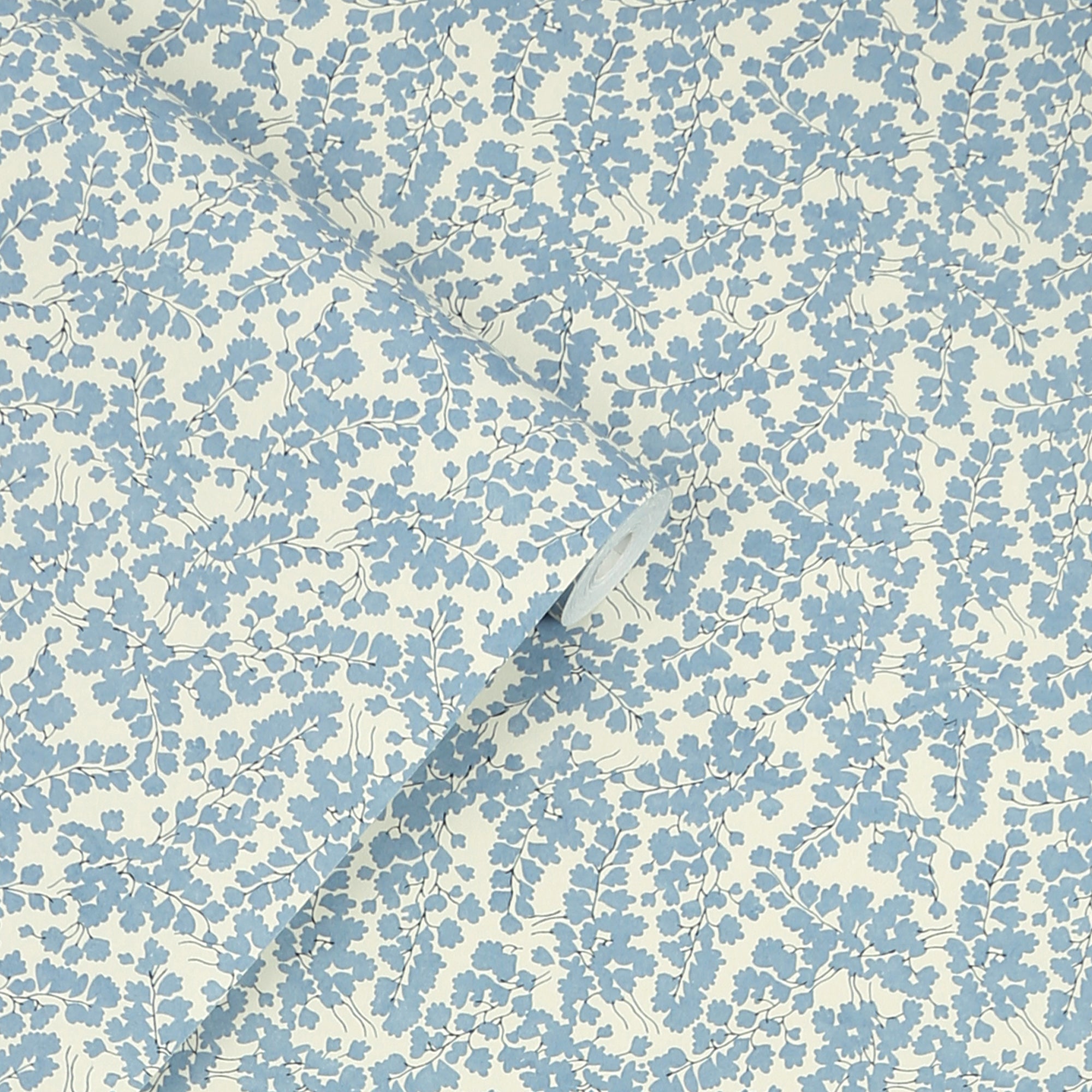 Laura Ashley Cariad Spray Behang - Planten - 10mx52cm - Blauw