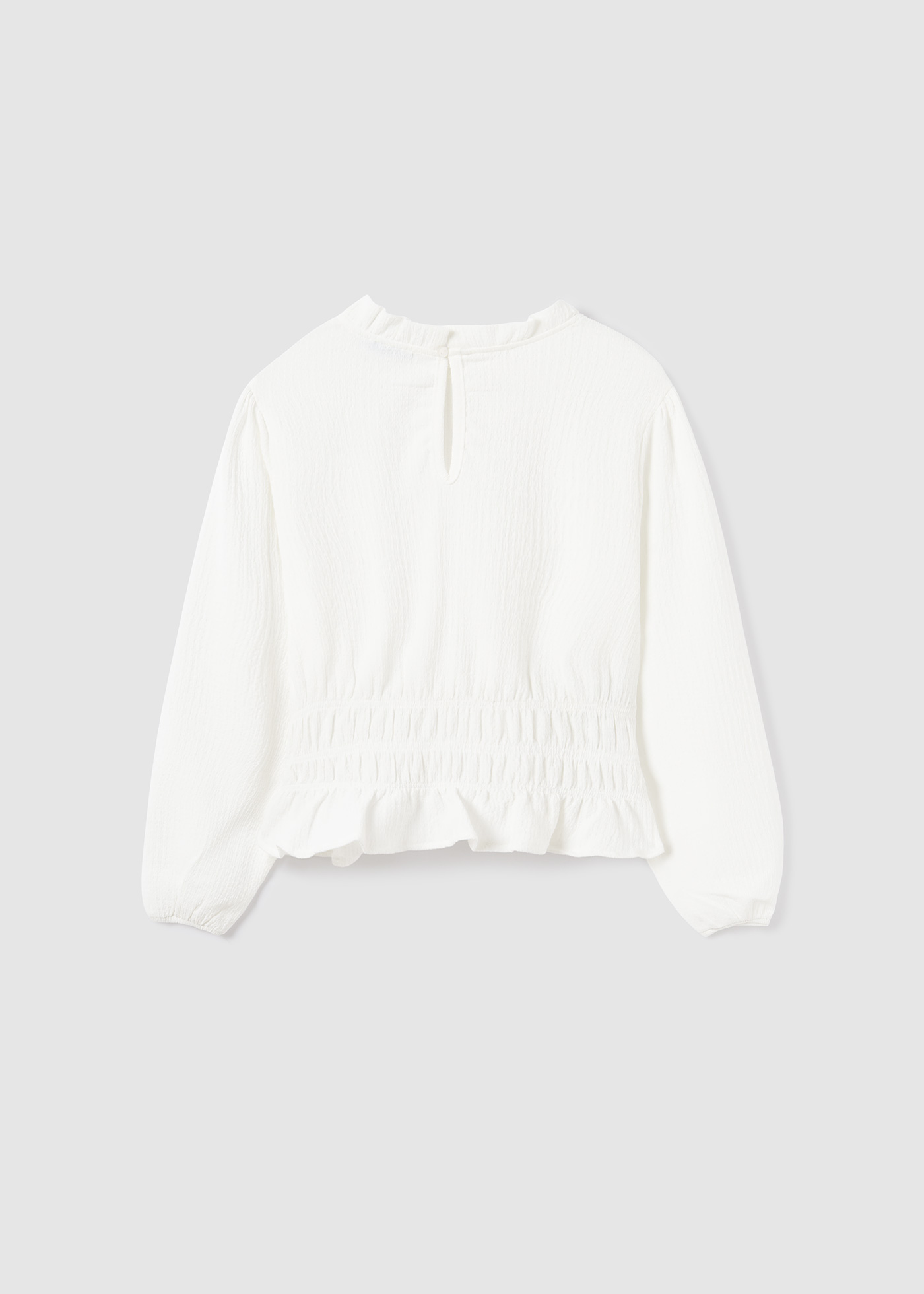 Blusa franzida para meninas