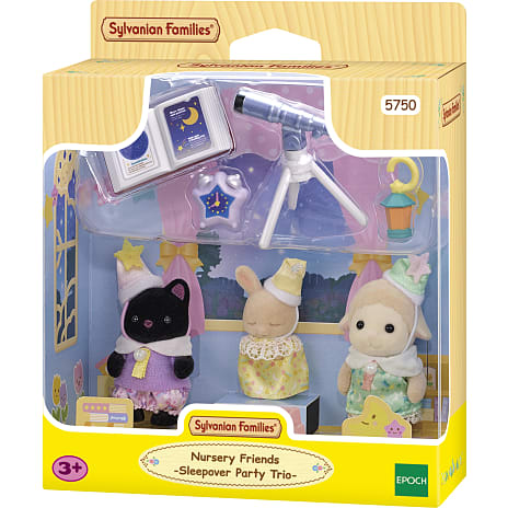 Sylvanian Families børnehavevenner - sleepover party trio