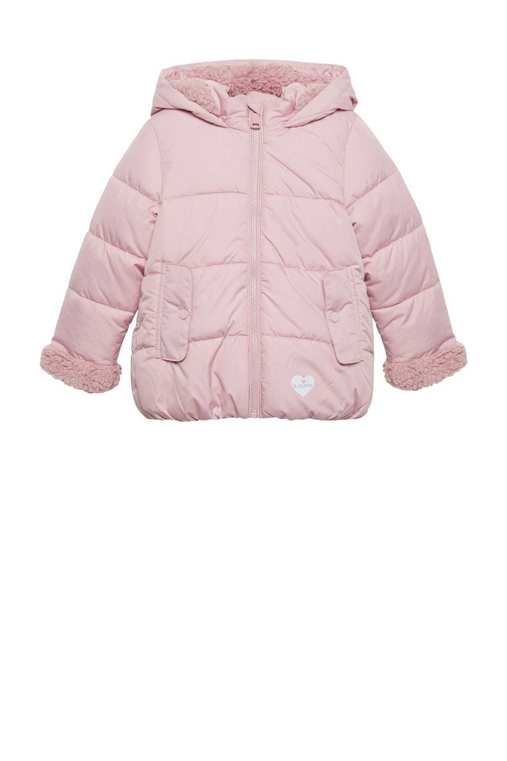 s.Oliver gewatteerde winterjas roze