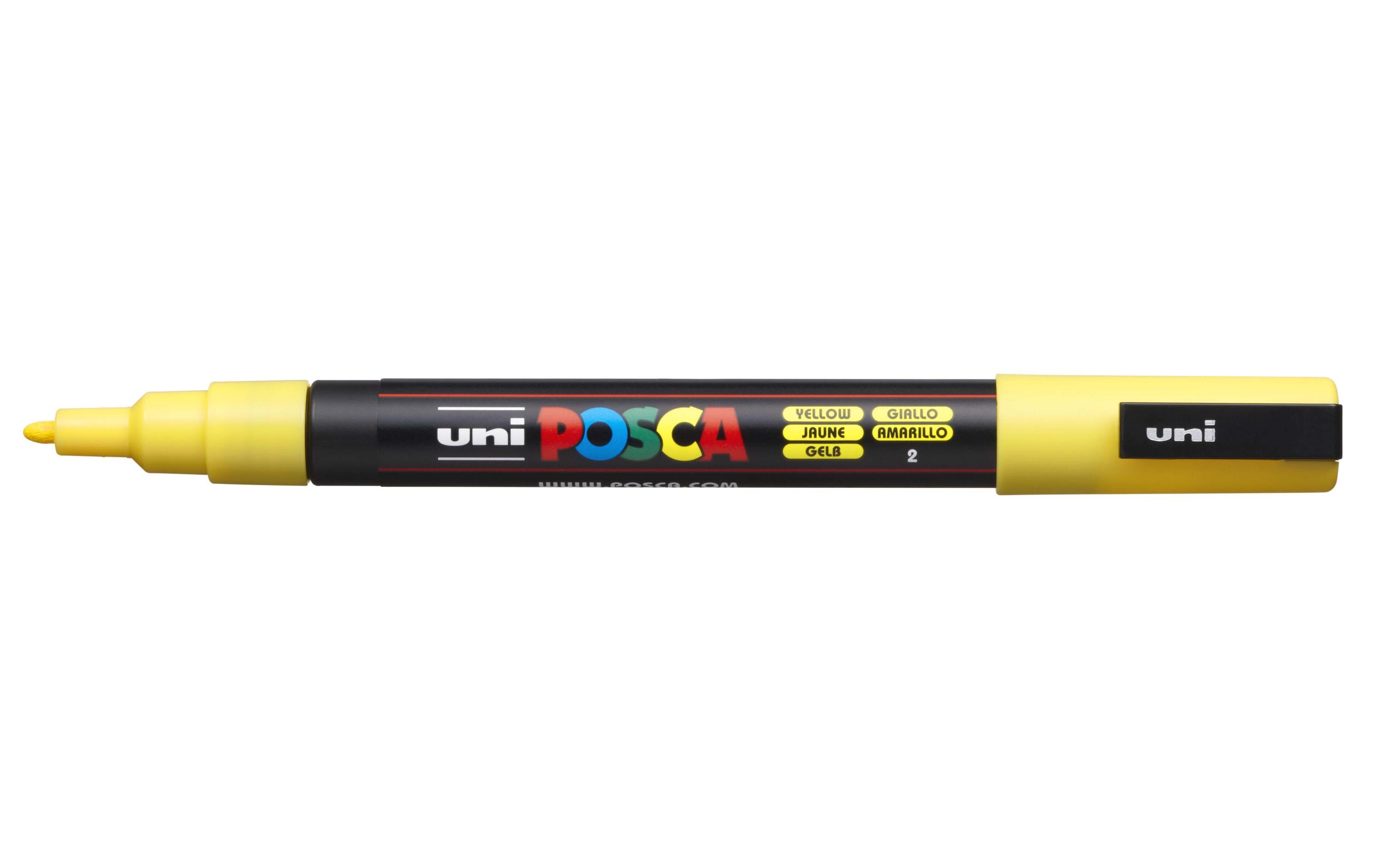 Permanent-Marker POSCA 0.9-1.3 mm GelbUniverselle einsetzbarer Marker