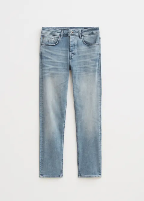 Heaton modern regular jeans blauw (DUSTYBL)