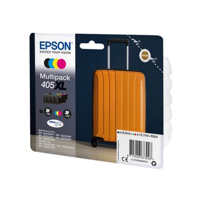 Epson 405XL Valise - pack de 4 - noir, jaune, cyan, magenta - cartouche d'encre originale