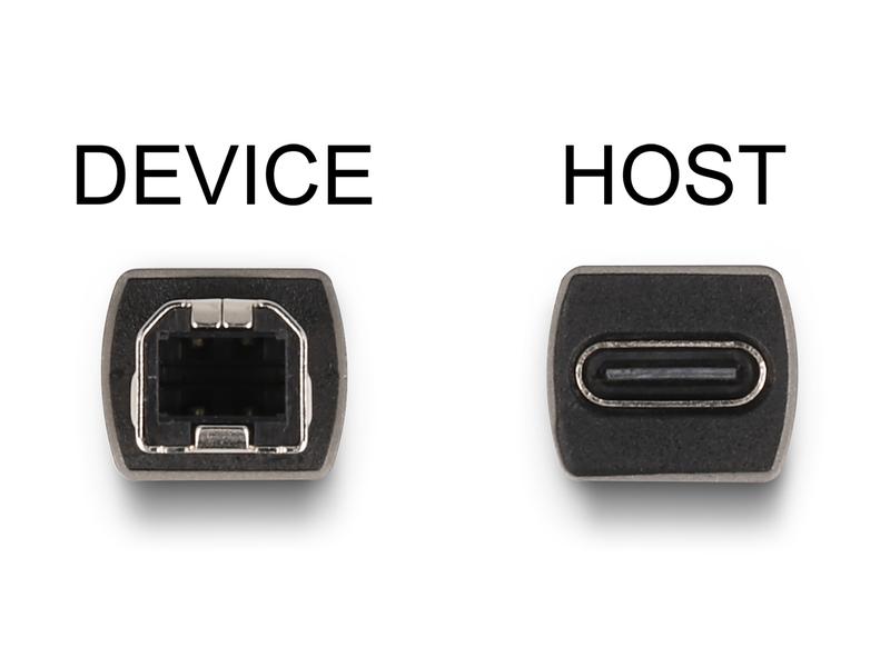 Delock USB-Adapter USB-C Buchse - USB-B Stecker Delock USB 2.0 Adapter USB Type-C Buchse zu Typ-B Stecker