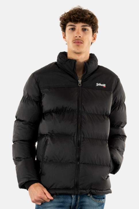 Doudounes schott empiecement et broderie black