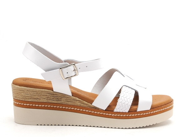Eva frutos nu pieds talons femme 522 blanc