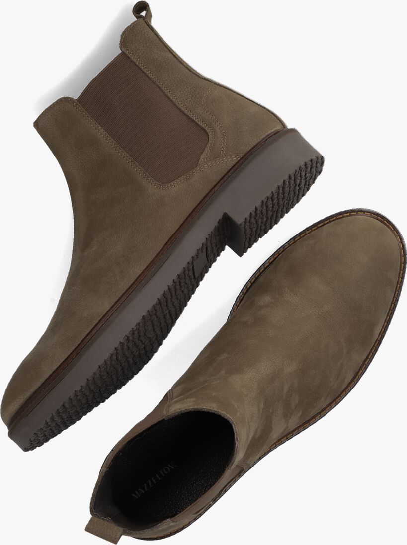 MAZZELTOV taupe mazzeltov chelsea boots hudson m