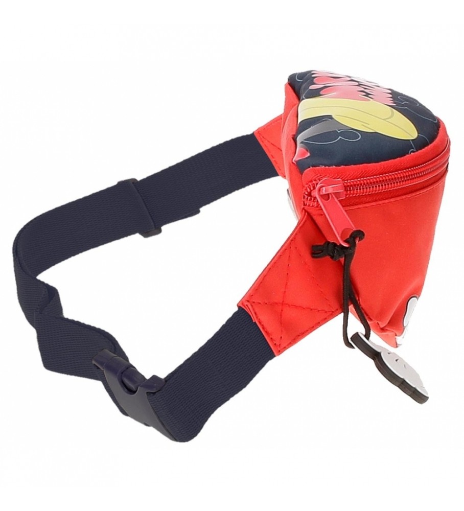Bolsa de cintura Joumma com estampa do Mickey Mouse na cor vermelha