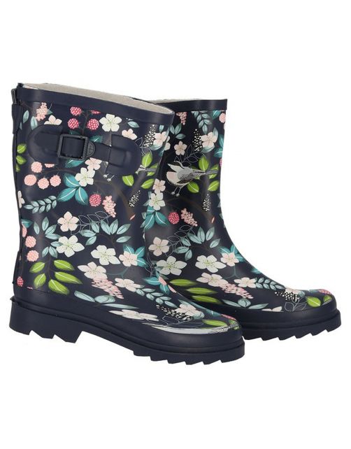 Xq Footwear Dameslaars Bloemen Blauw - Laarzen