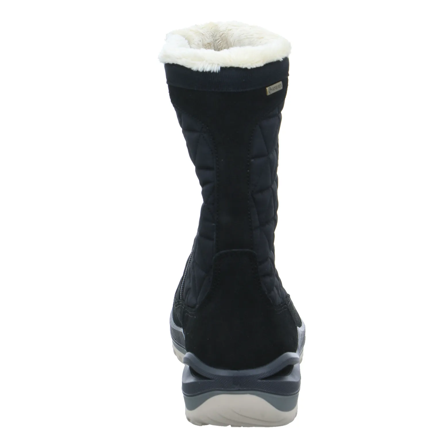 LOWA Snowboots Damen Schwarz Synthetik
