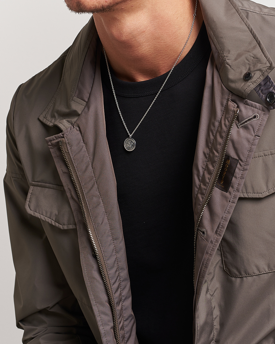 Tom Wood Coin Pendand Necklace Silver