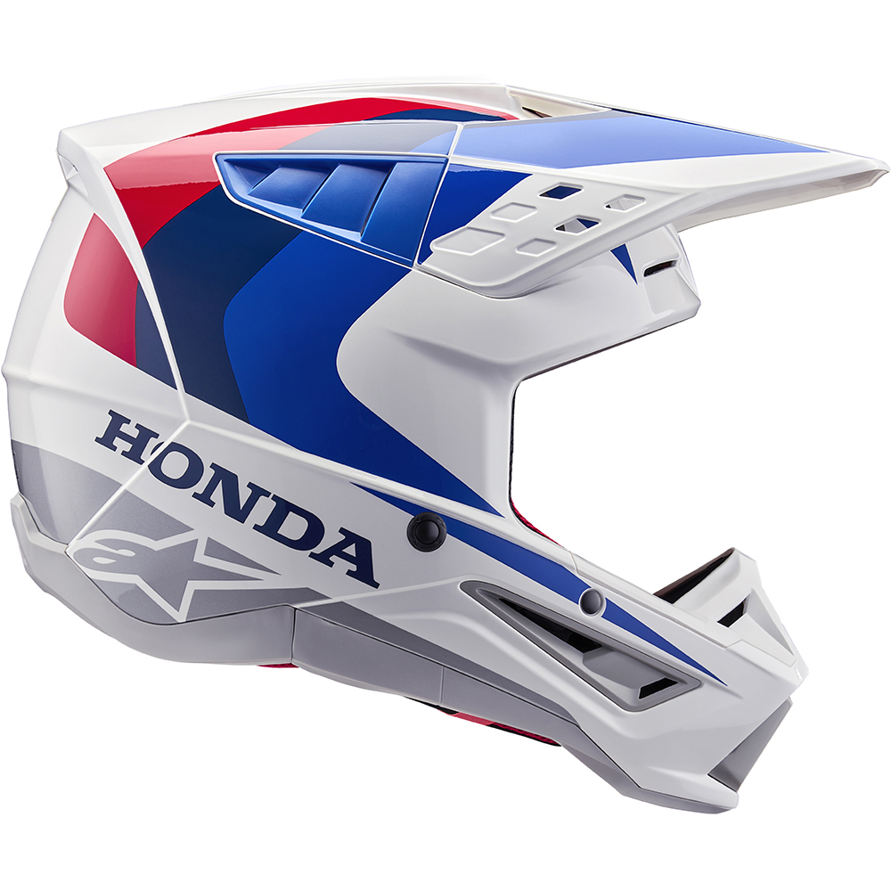 Alpinestars - Casque S-M5 Helmet Honda Blanc / Bleu / Rouge