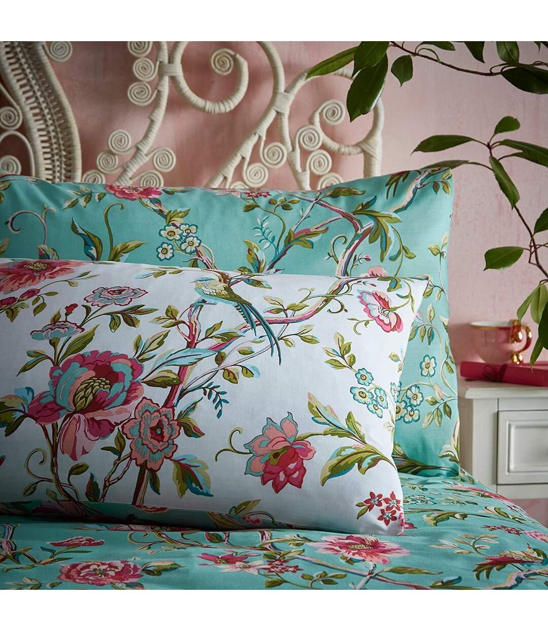 Furn - Parure de lit CHINOISERIE (Jade vif) - UTRV2138