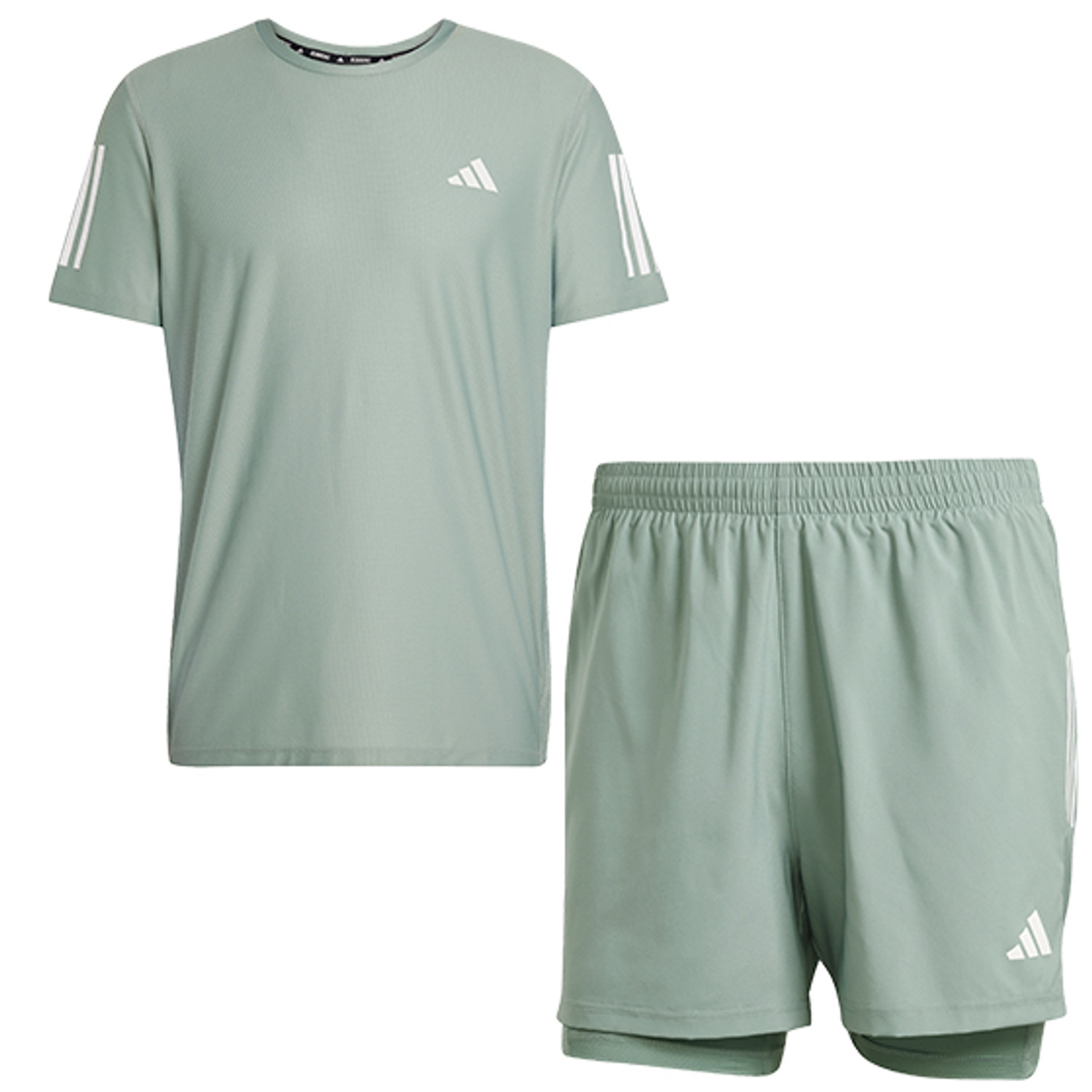 adidas OTR Shirt 2in1 Short Set Heren