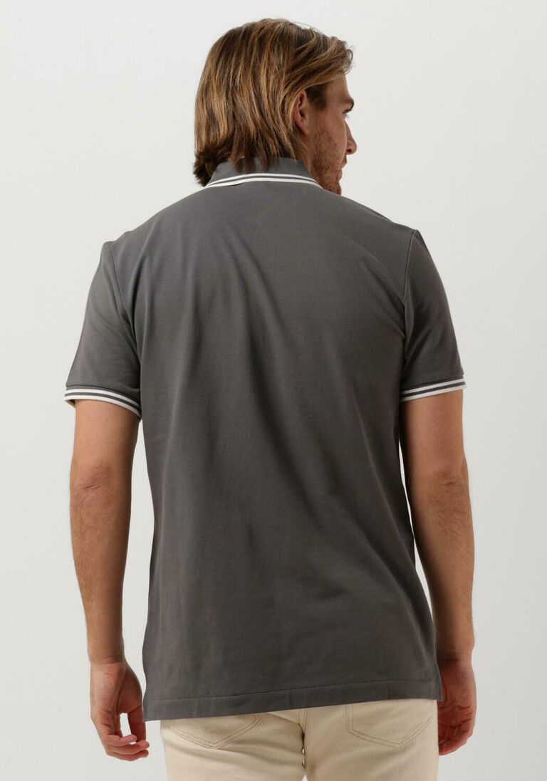 G-STAR RAW grijze g-star raw polo dunda slim stripe polo s/s