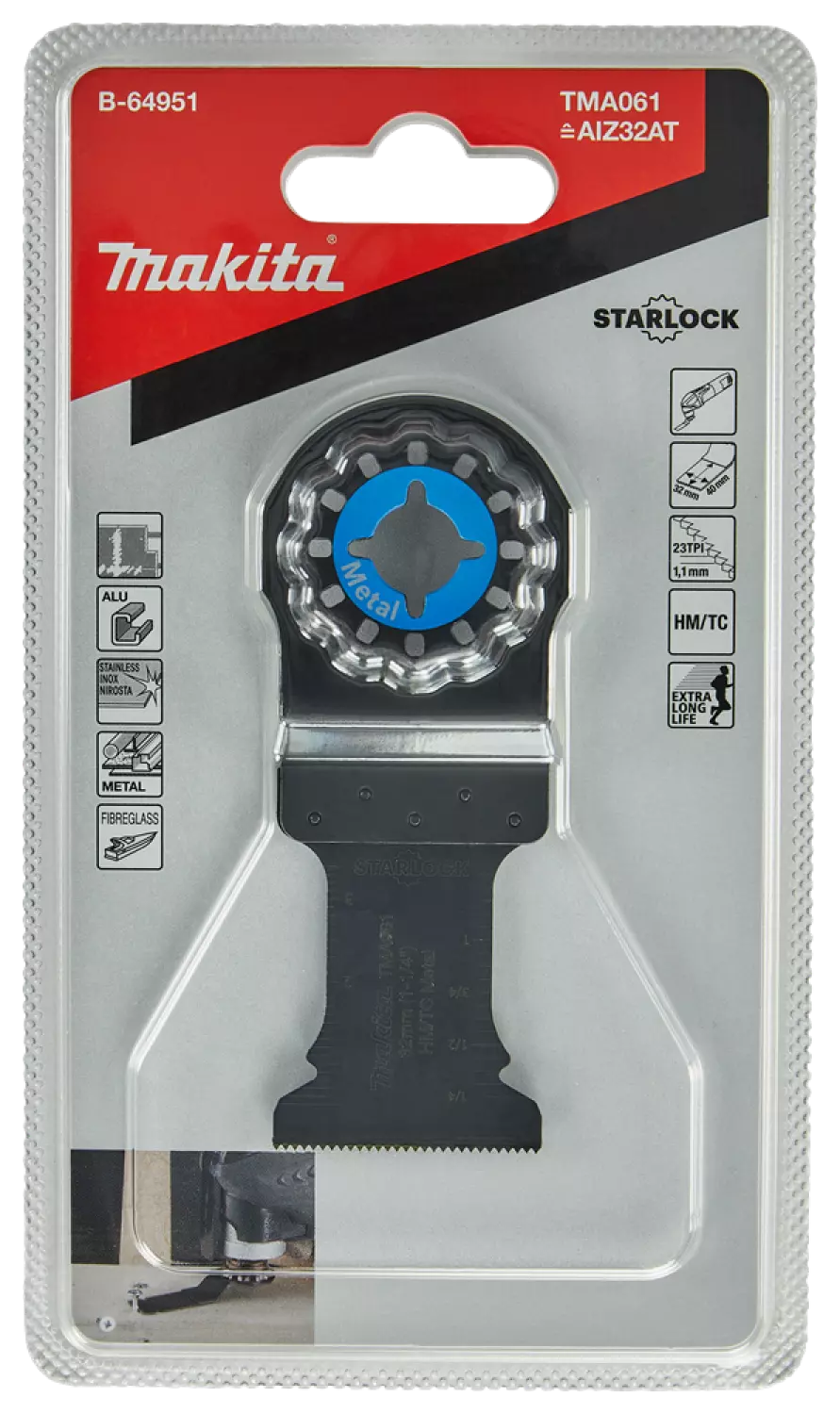 Makita TMA061 Invalzaagblad - 32mm - RVS