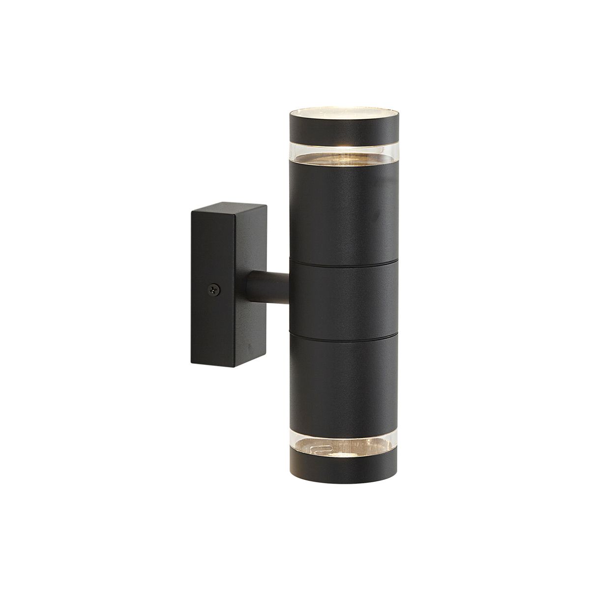 Moderne buiten wandlamp zwart 2-lichts IP44 - Dubbla