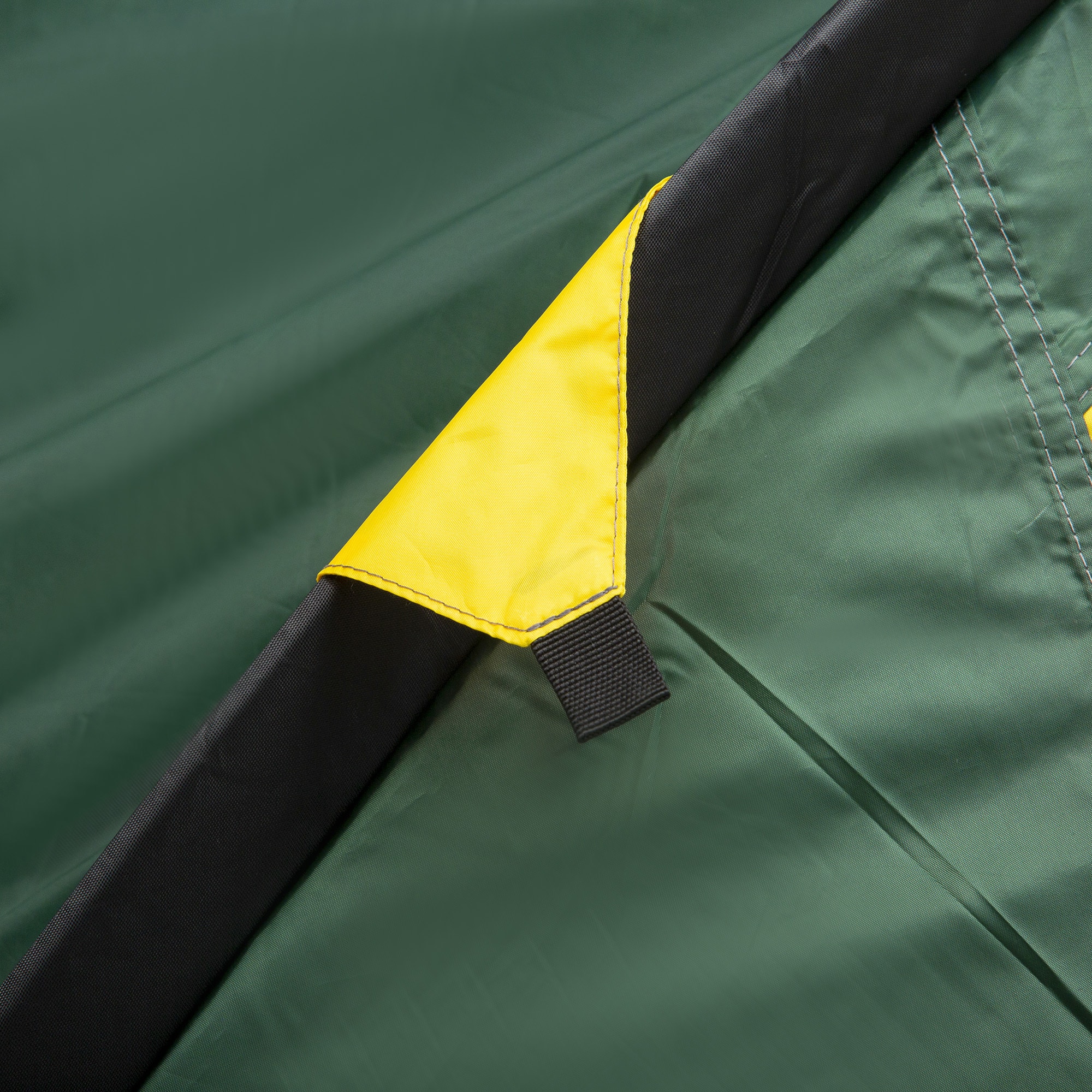 Outsunny Campingzelt für 3-4 Personen grün, gelb 325 x 183 x 130 cm (LxBxH)