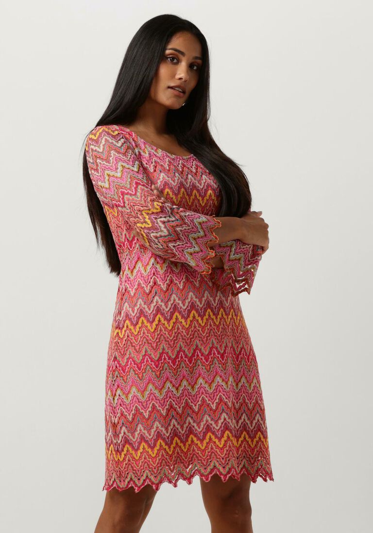 ANA ALCAZAR roze ana alcazar mini jurk tunic dress no fringes