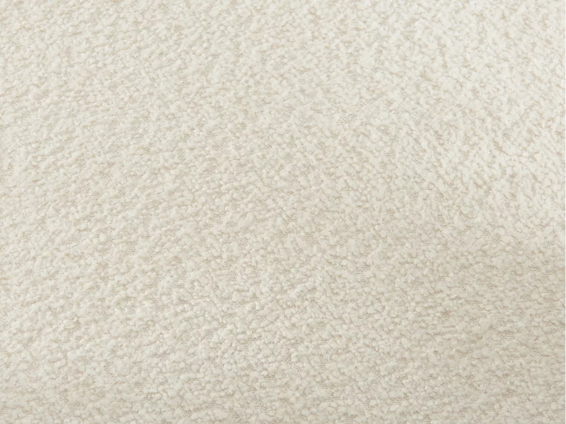 Chaise avec accoudoirs en tissu bouclette et métal - Blanc - SOFANA de Pascal MORABITO
